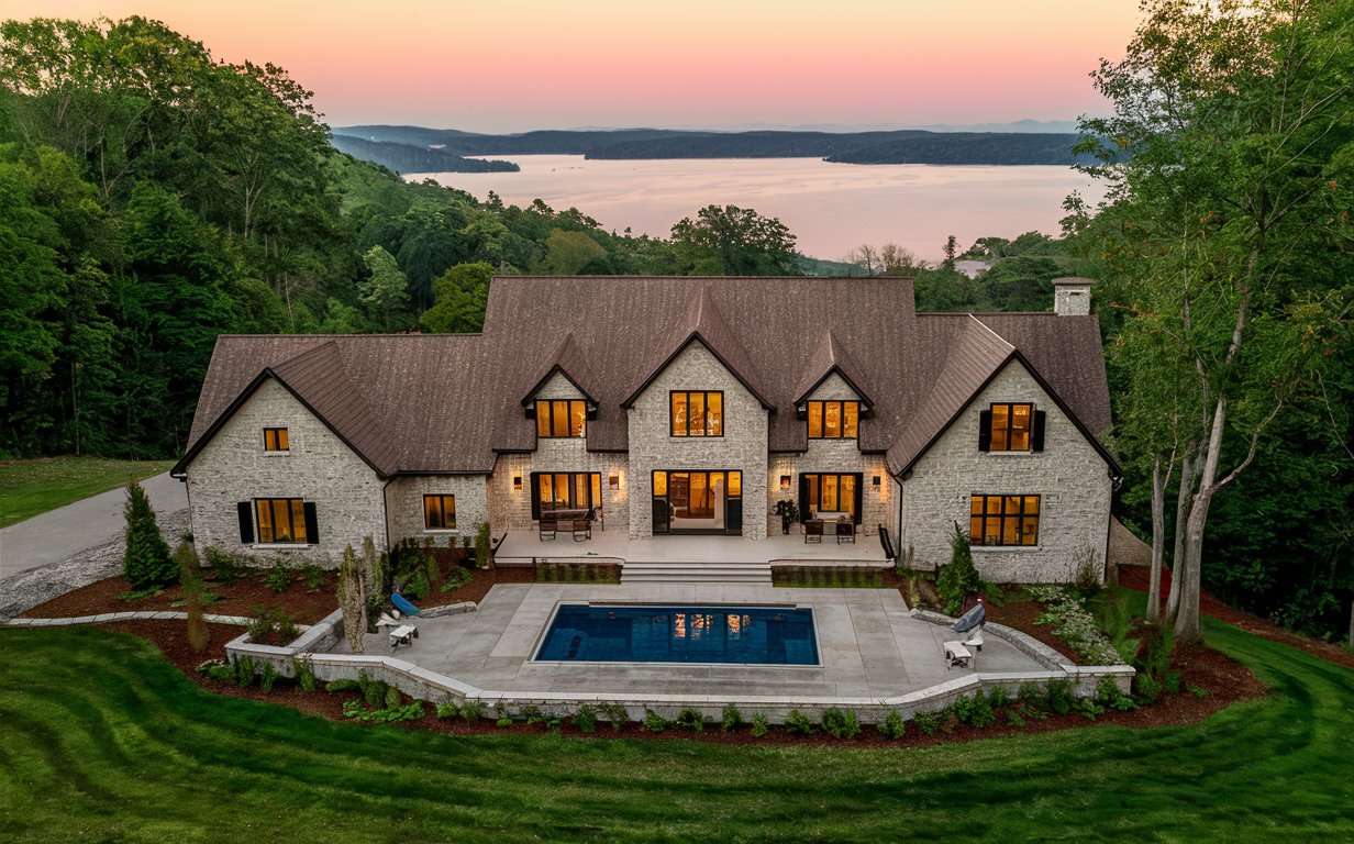 luxury house at the Lake of the Ozarks